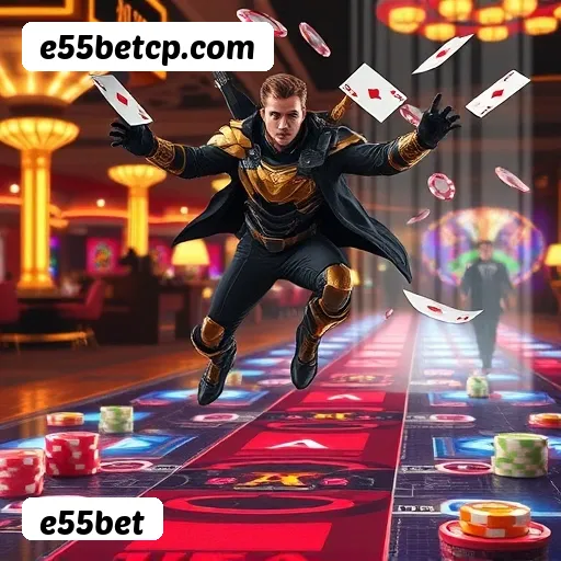 Comparação APP mobile vs versão web da e55bet